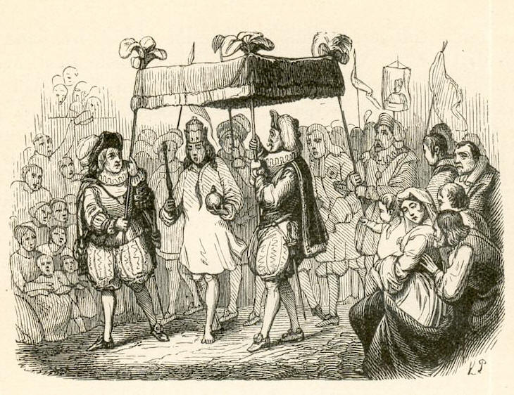 Illustration of "The Emperor's New Clothes."